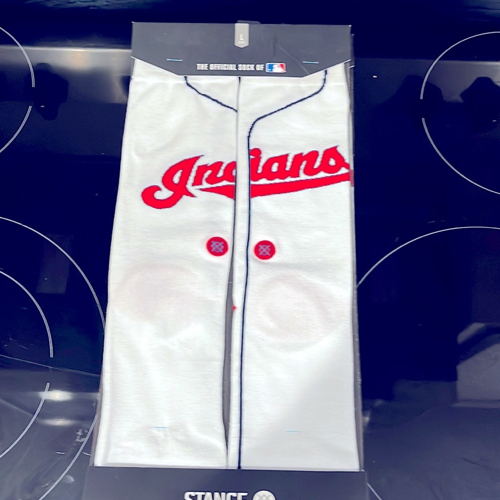 Official sock of the Cleveland Indians